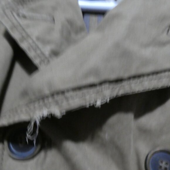 H.E. By MANGO - Blacksmith Trench Coat | size 4 | Distressed Camel Trench Coat - Picture 12 of 15